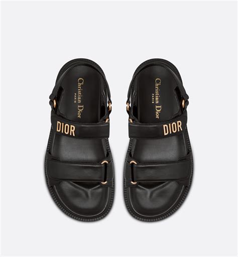 dior sandals black|christian dior ladies sandals.